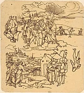 Sketches for Biblical Scenes by Rodolphe Bresdin