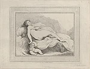 Sleeping Venus and Love by Giovanni Battista Cipriani|Thomas Rowlandson|Thomas Rowlandson