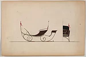 Sleigh with rumble seat (unnumbered) by Brewster & Co.