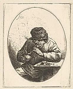 Smoker Lighting Pipe by Adriaen van Ostade