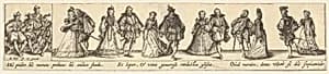 Society Couples Dancing by Johann Theodor de Bry|Sebald Beham