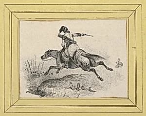 Soldier on galloping horse by Victor Adam