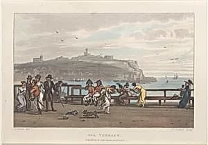 Spa Terrace by Joseph Constantine Stadler|James Green|Thomas Rowlandson|Rudolph Ackermann, London