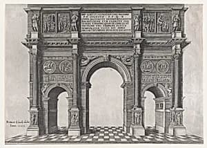 Speculum Romanae Magnificentiae: Arch of Constantine by Antonio Lafreri|Anonymous|Claudio Duchetti