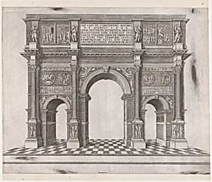 Speculum Romanae Magnificentiae: Arch of Constantine by Antonio Lafreri|Anonymous|Antonio Lafreri