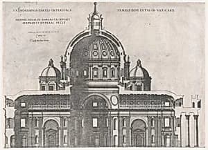 Speculum Romanae Magnificentiae: St. Peter's by Antonio Lafreri|Etienne DuPérac|Michelangelo Buonarroti|Claudio Duchetti