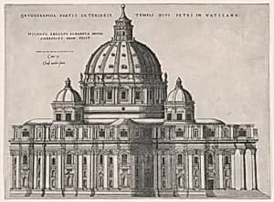 Speculum Romanae Magnificentiae: St. Peter's by Michelangelo Buonarroti|Antonio Lafreri|Claudio Duchetti|Giovanni Ambrogio Brambilla
