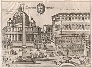 Speculum Romanae Magnificentiae: St. Peter's by Nicolaus van Aelst|Anonymous