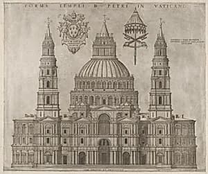 Speculum Romanae Magnificentiae: St. Peter's by Antonio Salamanca|Antonio da Labacco|Antonio da Sangallo, the Younger