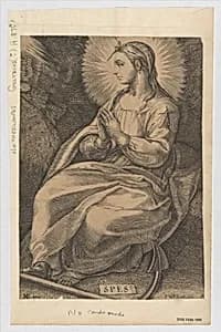 Spes (copy) by Hendrick Goltzius|Joannes de Ram|Anonymous, Dutch, 17th century