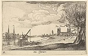 Speyer by Wenceslaus Hollar|Abraham Hogenberg
