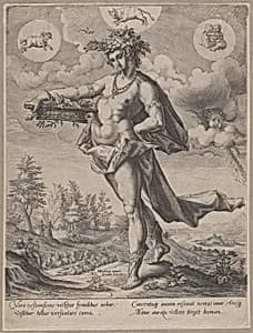 Spring, from "The Four Seasons" by Matthaeus Greuter|Hendrick Goltzius