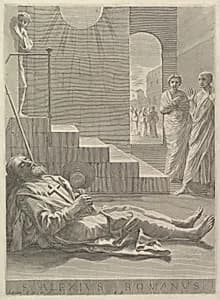 St. Alexis by Claude Mellan