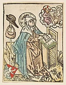St. Bridget (Schr. 1307a) by Anonymous, German, 15th century