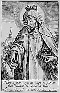 St. Elizabeth of Hungary by Hieronymus (Jerome) Wierix