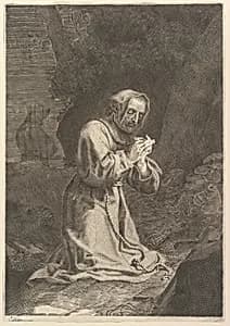 St. Francis of Assisi by Claude Mellan|Nicolas Bazin