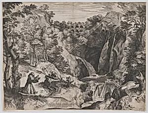 St Francis Receives the Stigmata by Cornelis Cort|Girolamo Muziano|Antonio Lafreri