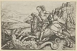 St. George and the Dragon by Master AG