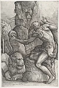 St. Jerome by Battista Franco