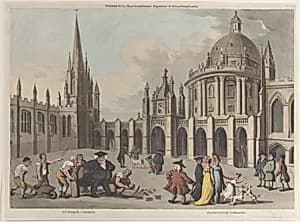 St. Mary's Church, Radclivian Library by Rudolph Ackermann, London|Thomas Rowlandson