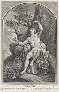 St. Sebastian by Edmé Jeaurat|Jules Christophe