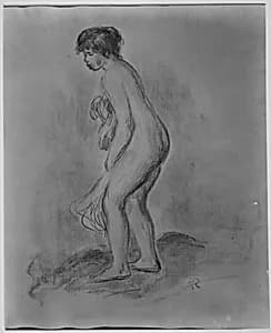 Standing Bather by Auguste Renoir