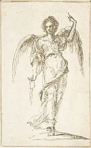 Standing Figure of an Angel by Pedro Duque Cornejo|Anonymous, Spanish, School of Seville, 17th century