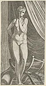 Standing Nude Woman by Léon Davent|Francesco Primaticcio