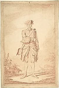 Standing Soldier: Garde Française by Charles Dominique Joseph Eisen|Antoine Watteau