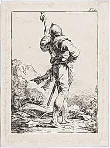 Standing Soldier Seen from Behind by Philippe Jacques de Loutherbourg