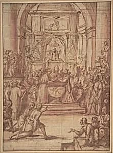 State Baptism of a Child of Noble Blood by Anonymous, Italian, Florentine, second half of the 16th century