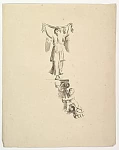 Statue of an Angel by Claude Mellan