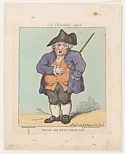 Stocks Are Down- Heigh-Ho!! by George Murgatroyd Woodward|Thomas Rowlandson|Rudolph Ackermann, London