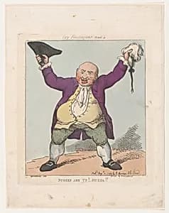 Stocks Are Up! Huzza!! by George Murgatroyd Woodward|Rudolph Ackermann, London|Thomas Rowlandson