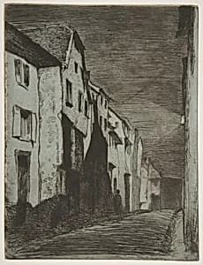 Street at Saverne by James McNeill Whistler