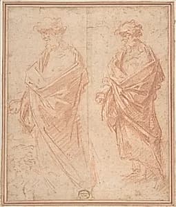 Studies of a Man by Anonymous, Italian, Roman-Bolognese, 17th century