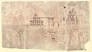 Studies of Architectural Motifs by Anonymous, French, 18th century