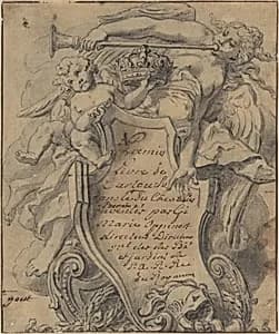 Study for a Cartouche