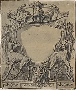 Study for a Cartouche by Gilles-Marie Oppenord