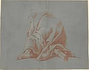 Study of a Draped Figure by Jean François de Troy