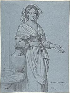 Study of a Roman Woman by Konstantin Johannes Franz Cretius