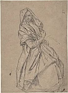 Study of a Seated Woman by Pietro Longhi (Pietro Falca)
