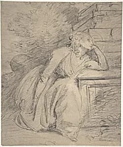 Study of a Seated Woman by John Hoppner