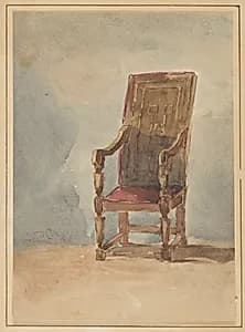 Study of an Antique Armchair by David Cox
