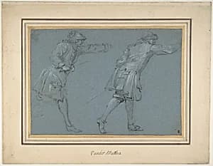 Study of Two Soldiers Swordfighting