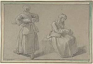 Study of Two Women by Etienne Jeaurat