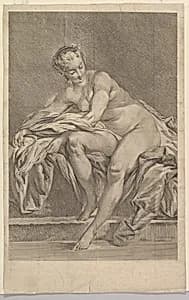 Study of Woman Bathing