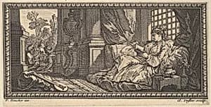 Sultana Reading in the Harem by Claude Augustin Duflos le Jeune|François Boucher