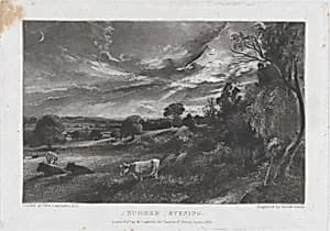 Summer Evening by David Lucas|John Constable