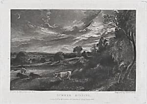 Summer Evening by David Lucas|John Constable